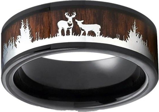 Allbestart Ring Edelstahl, Schwarz, Herren - Bild 1