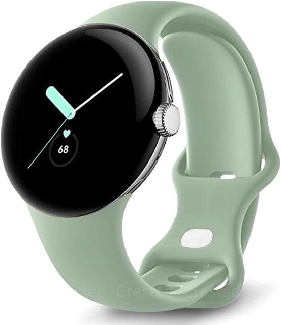 MY-CASE Smartwatch-Armband Silikon, Google Pixel Watch, Grün, Unisex - Bild 1