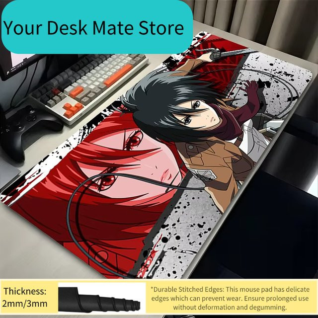 Bandai Anime Mauspad XXL Mikasa Attack on Titan Schreibtischunterlage Multicolour - Bild 1