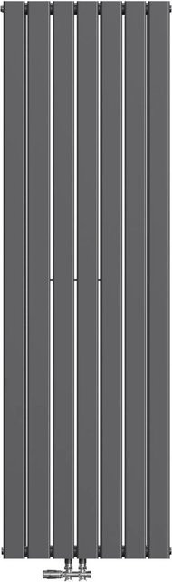 Emke Badheizkörper Vertikal Doppellagig Paneelheizkörper in Anthrazit, Höhe: 180 cm, Breite: 53 cm, 1949W - Bild 1