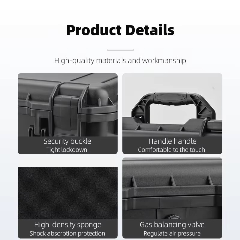 DJI Hartschalen-Aufbewahrungskoffer für DJI Air 3 und DJI Air 3S inklusive RC 2 und N2 Zubehör, Schwarz - Bild 4