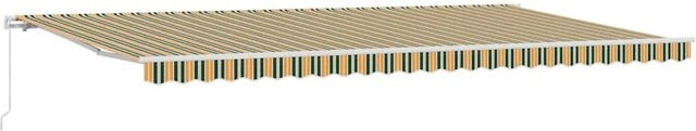 vidaXL Einziehbare Markise Mehrfarbig mit Aluminiumgestell und Polyesterstoff B/H: 600 x 300 cm - Bild 1