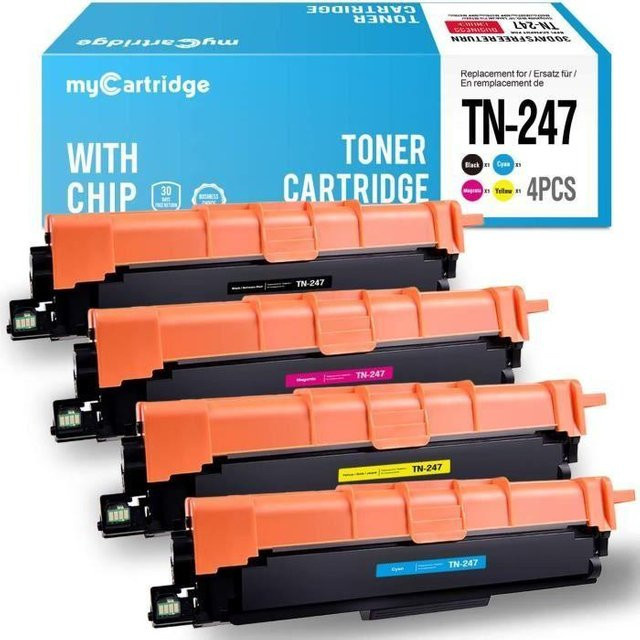 LG Kompatible Tonerpatronen für Brother HL-L3210CW HL-3230CDW MFC-L3710CW MFC-L3750CDW, Multipack Multicolor (Schwarz, Blau, Pink, Gelb) - Bild 1