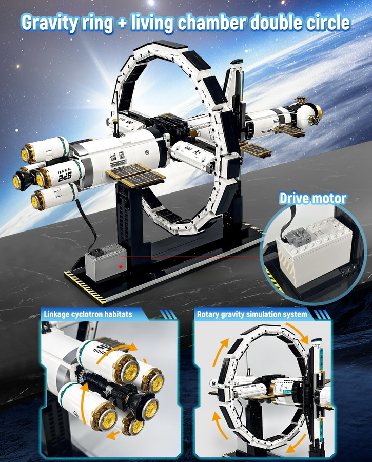 Linyi toy Weltraumforschung Weltraumanlage Bausatz 2221 Teile 6–12 Jahre - Bild 4