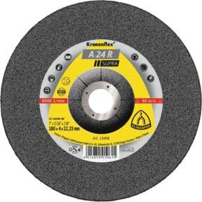 Klingspor Schruppscheibe Supra A24R für Metall, Durchmesser: 125 mm, Breite: 6 mm, Farbe: Grau - Bild 1
