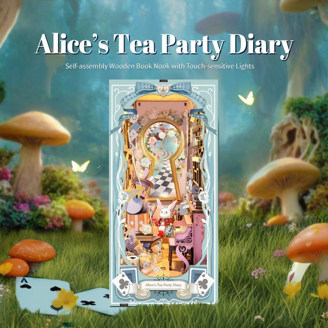 ELEVEN-CUTE Prinzessin Tea Party Tagebuch Buch Nook, Modell Kit, Holz, ab 14 Jahren - Bild 1
