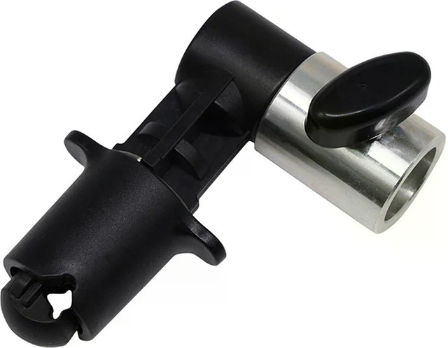 Reflektorhalter aus Aluminium in Schwarz: 360 Grad drehbarer Clip für Fotostudio-Hintergründe, Stative und Lichtstative - Bild 1