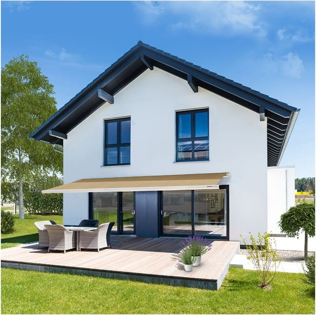 Home Deluxe LED Vollkassettenmarkise Elos elektrisch Sandfarbe B: 350 cm, T: 250 cm - Bild 2