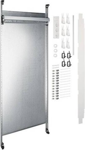 Hager UF521NW Multimedia Komplettfeld universZ in Silber, 1350 mm, 2-fach mit 12x Patchmodul RJ45 - Bild 1