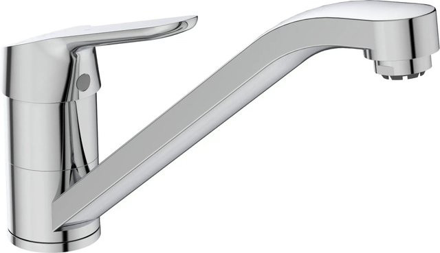 Ideal Standard Küchenarmatur Ceraflex mit Niederdruck BlueStart, Einhebelmischer, Chrom/Silber, Schwenkauslauf - Bild 1