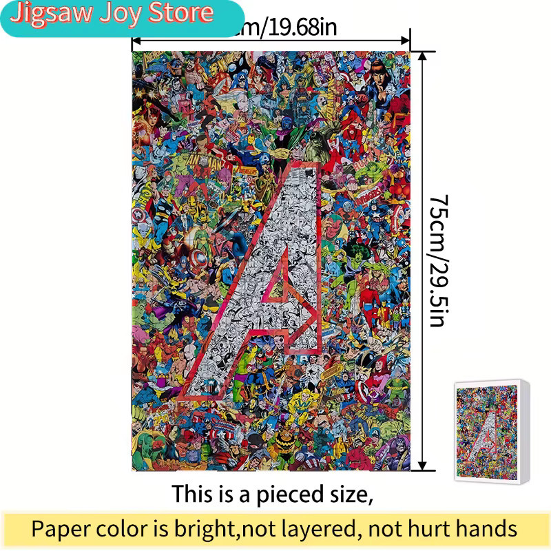 KAYOU Marvel Puzzle, Avengers-Helden-Collage-Muster, 500 Teile, ab 14 Jahre - Bild 3