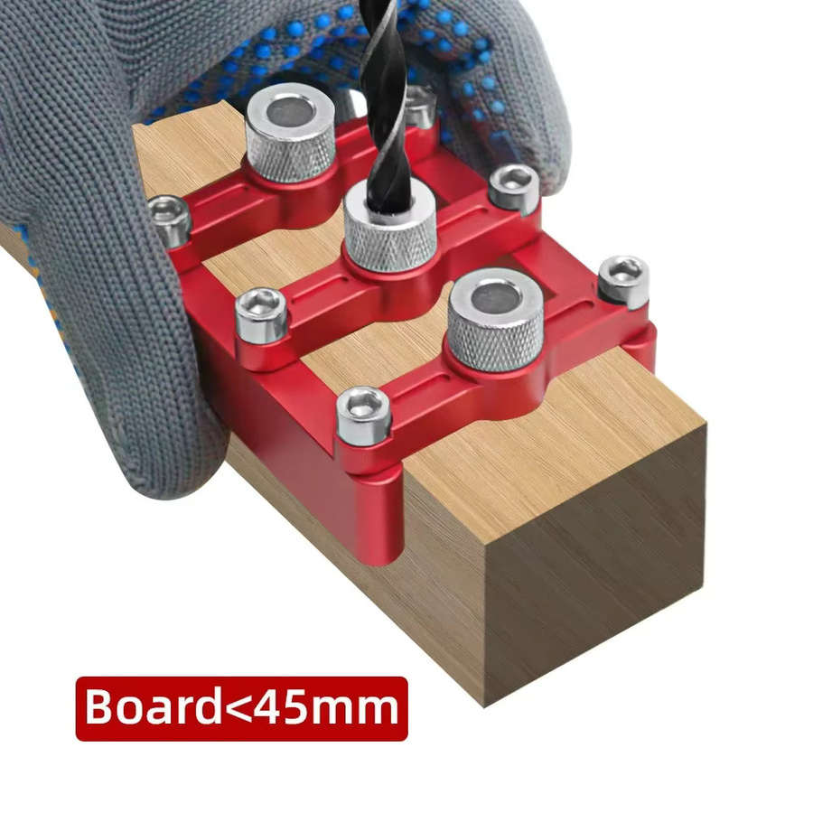 Wnew Professioneller Zimmerei-Lochpositionierer aus Aluminiumlegierung, selbstzentrierender runder Lochöffner für die Möbelherstellung - Bild 5