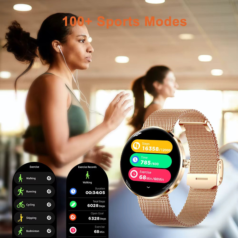 MEVADEN Smartwatch, Edelstahl, Gold, Damen - Bild 4