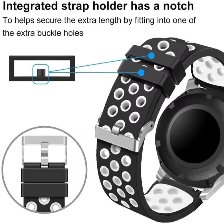 Uhrenarmband Silikon, 22 mm, Unisex - Bild 3