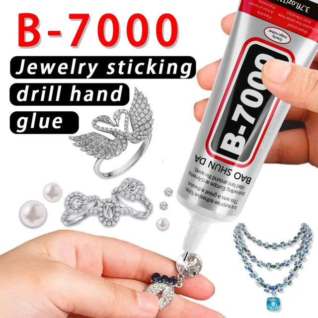 LOOLIFL B7000 Mehrzweck-Kleber, transparenter Universalklebstoff für Handy-Reparaturen und DIY-Projekte mit Applikator - Bild 1