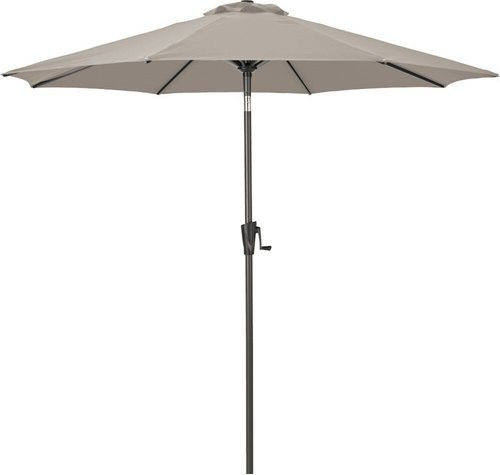 SIENA GARDEN Mittelstockschirm FAGUS Autotilt in Taupe-Braun mit Durchmesser: 250 cm - Bild 1