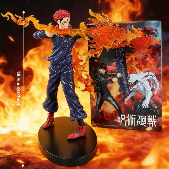 Bandai Jujutsu Kaisen Itadori Yuji Kampfversion Actionfigur, 20,5cm - Bild 1
