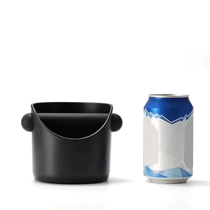 Espresso Knock Box mit abnehmbarem Inneneimer, rutschfest und stoßdämpfend, rund, in Schwarz oder Grün - Bild 4