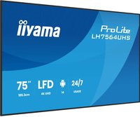 Iiyama ProLite LH7564UHS-B1AG Public Display LCD 4K UHD VA mit Wi-Fi in Schwarz - Bild 2
