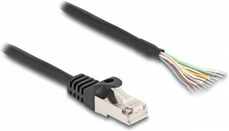 Delock 80208 RJ50 Patchkabel S/FTP Ethernet/LAN Schwarz, Länge: 5,00 m - Bild 1