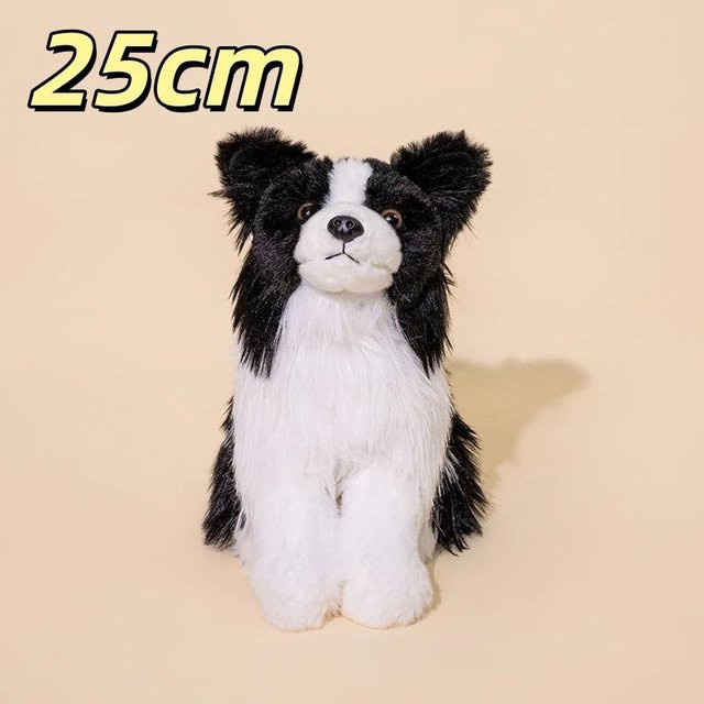 Yiran Health & Beauty Hund Plüschtier, Schwarz Grau - Bild 1