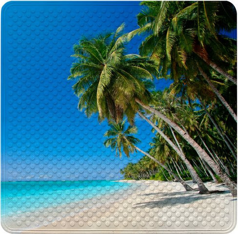 Sanilo Badematte Karibik Blau Quadratisch B/T: 53 x 53 cm - Bild 1
