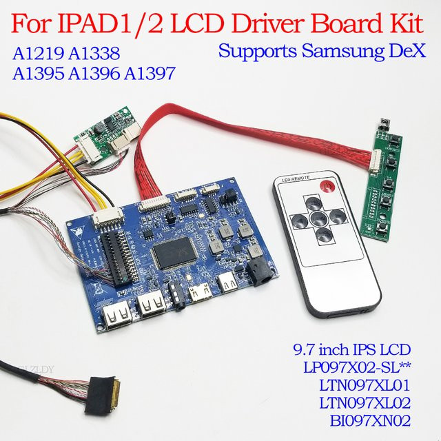 GLZLDY Display Controller Board für iPad 1 und iPad 2 mit LTN097XL02 LTN097XL01 LP097X02(TL) BI097XN02 Monitoren Auflösung 1024x768 - Bild 1
