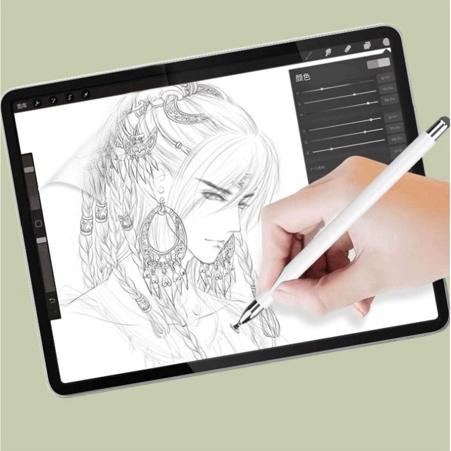 Samsung Kapazitiver Stylus Touch-Zeichnen-Bleistift in Weiß für Galaxy Tab S7 FE S8 Plus S9 S10 S11 Ultra - Bild 2