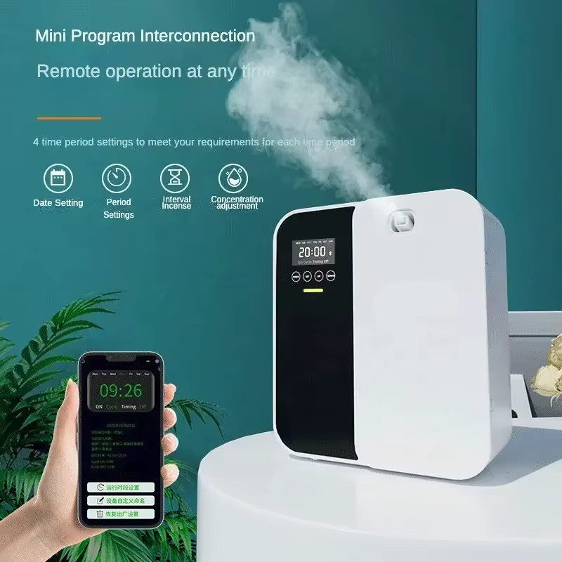 HAOYUNMA Aroma Diffusor Wandmontage mit Bluetooth, Elektrischer Duftverteiler für Zuhause und Hotel, Weiß - Bild 2