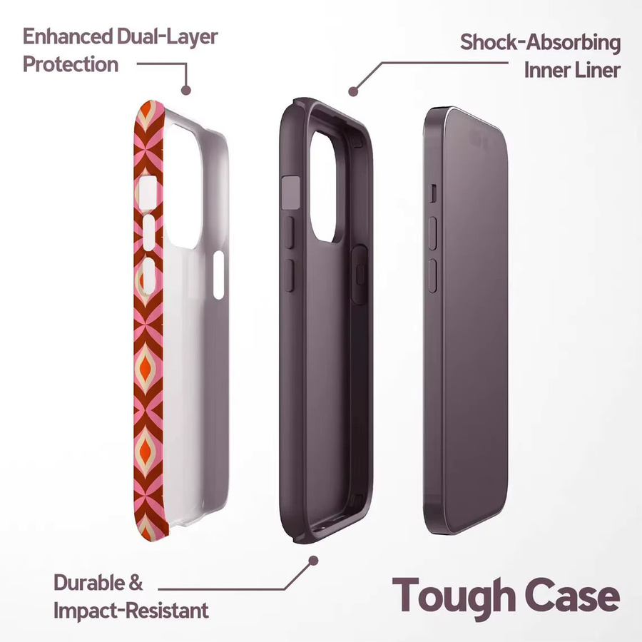 Luxuriöse Handyhülle von Potdemiel mit Blumenmuster-Design für iPhone und iOS in Multicolour - Bild 4