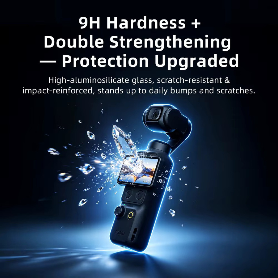 aMagisn AR Ultra-Clear Premium Panzerglas für DJI Osmo Pocket 4 und DJI Osmo Pocket 3, Transparenter Bildschirm- und Objektivschutz mit Blendschutz - Bild 5
