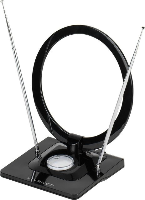 Vivanco Full-HD-Zimmerantenne mit Ringdesign, LTE-Filter und 2 m Kabel - Bild 1