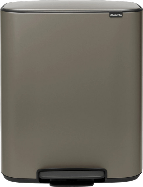 Brabantia Bo Pedal Bin Mülleimer 60 Liter Silber - Bild 1