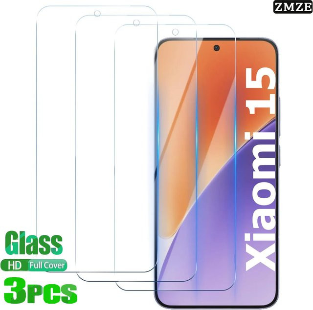 3 Stück hochauflösende Displayschutzfolien für Xiaomi 17 15 14 13 12 11 transparent und kratzfest - Bild 1