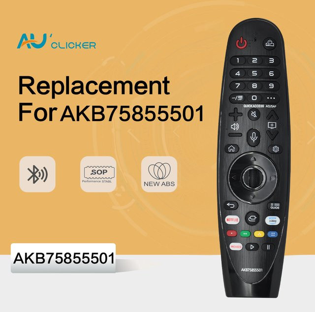 AU CLICKER Ersatzfernbedienung MR20 Infrarot-Fernbedienung in Schwarz für verschiedene TV-Modelle - Bild 1