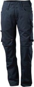 Mascot Mannheim Arbeitshose mit Reflexstreifen in Schwarz-Blau mit Cordura-Material nach EN 14404 - Bild 1