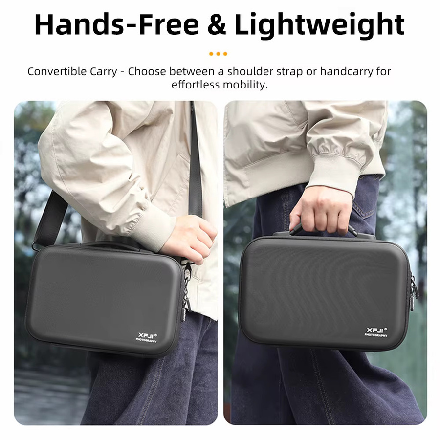 XFJI Stoßfeste Hartschalen-Aufbewahrungstasche für OPPO Find X9 Ultra Telekonverter und Fotografen-Zubehör, Schwarz - Bild 4