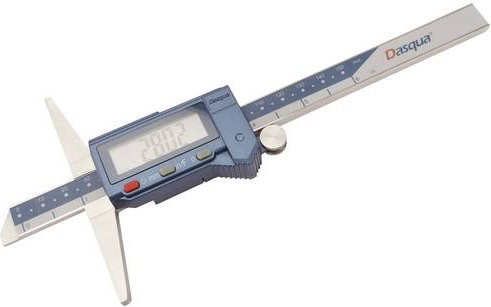 Dasqua 2103-1015 Digitaler Tiefenmessschieber DIN EN 862, 300 mm, Silber, Edelstahl - Bild 1