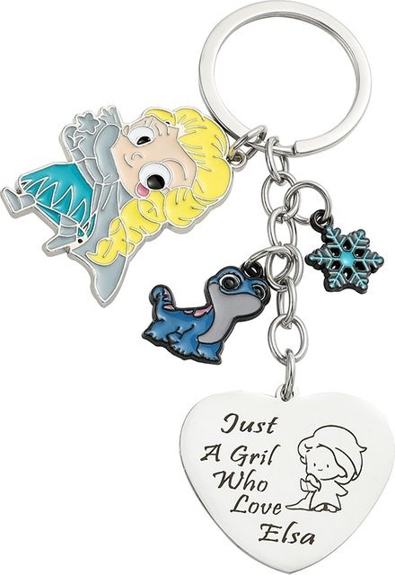 Bandai Schlüsselanhänger Elsa Prinzessin, Herzförmig, Kinder - Bild 1