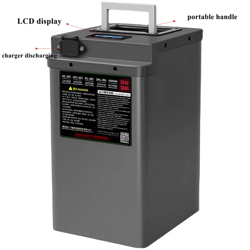 DIXSG 72V Lithium LiFePO4 Batterie mit BMS 24S für Golfcarts und RVs in Grau - Bild 2