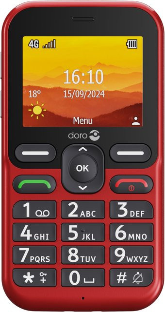 Doro Leva L10 Seniorenhandy mit 4G/LTE und GPS in Rot - Bild 2