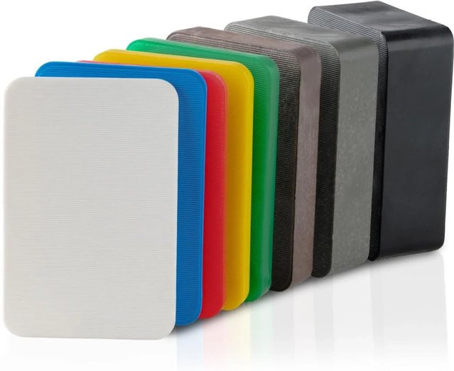 Bauheld Unterlegplatten aus Kunststoff in Multicolor, 160er Set, Breite: 6 cm, Tiefe: 4 cm - Bild 1