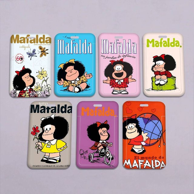 M-Mafalda Comic-Ausweishalter mit Lanyard in Multicolour aus Kunststoff - Bild 1