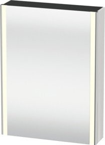 Duravit XSquare Universal-Spiegelschrank in Weiß Matt mit LED-Beleuchtung, Sensor-Schalter und Steckdose, B/T/H: 60 x 15,5 x 80 cm - Bild 1