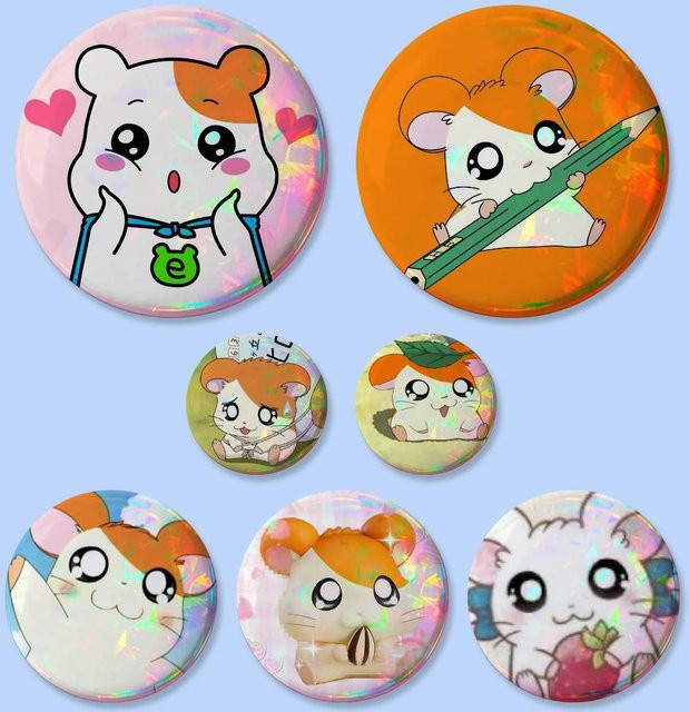 Hamtaro Brosche, Anstecknadel, Runde Abzeichen - Bild 1