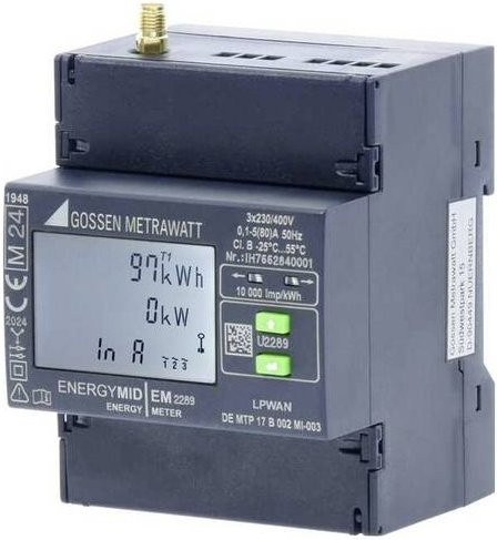 Gossen Metrawatt EM2289 U2289-V039 Drehstromzähler 80A MID-konform - Bild 1