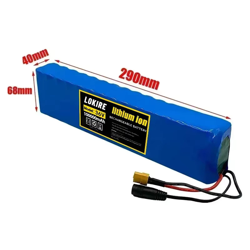 Ryobi Lithium-Ionen-Akkupack 36V 100Ah Blau mit BMS und Ladegerät für Fahrrad und Roller - Bild 2