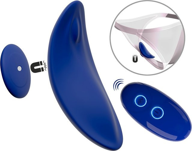 Sweet Smile Panty-Vibrator Extra Slim mit Fernbedienung in Blau - Bild 1