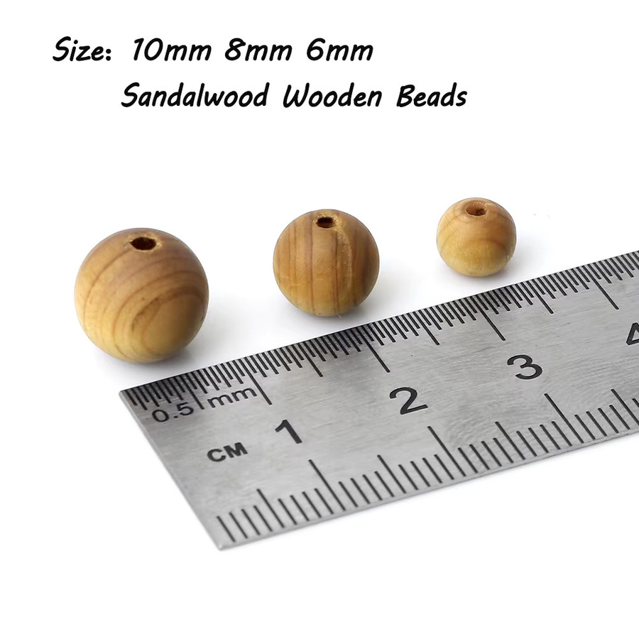 Reliatonny Perlen Sandelholz Holz, Unisex - Bild 6