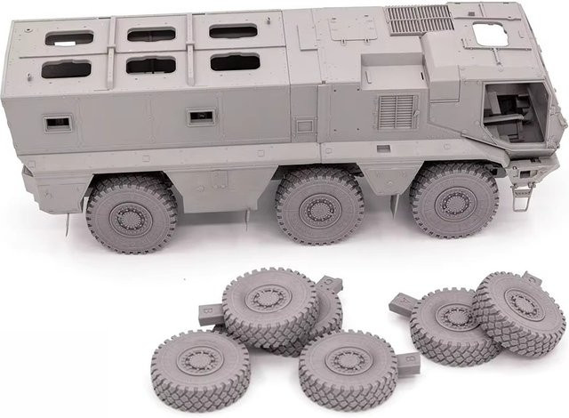 EVANOVM Typhoon K Truck Schwerkraft-Harzreifen, 1:35, Gussharzmodell-Bausatz - Bild 1